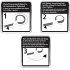 Husky 24 In  Dual Material Strap Wrench With 8 Inch Capacity