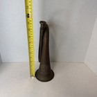 Vintage Copper Brass Military Bugle Eagle Crest Chain Mouthpiece Vietnam War Era