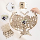 Wedding Guest Book Alternative Heart Drop Box Guestbook With Photo Wooden