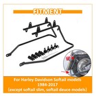 Hard Saddlebags Saddle Bags Conversion Brackets For Harley Fatboy Softail 84-17