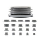    16-60 Mm Round Blanking End Caps Plastic Plugs Pipe Tube Inserts Bungs Grey