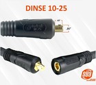 200 Amp Welding  Lead Extension - Dinse 10-25 Male female Connectors -  2 Cable