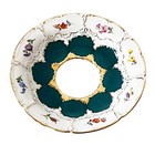 Meissen B Form Green With Scattered Flowers Saucer small Plate Only Replacement