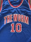 Dennis Rodman Signed Custom Detroit Pistons  the Worm  Jersey