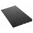 4  Rise Rubber Threshold Ramp - 3 Channel Cord Cover  Non-slip  2200 Lbs Capacit
