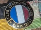 1883  Austro-hongrois Paris Club Cycling Club Enamel Metal Pin   Ribbon