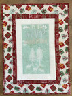 Winter Wonderland Quilted Wall Hanging     Finished Christmas Mini Quilt  18x24 