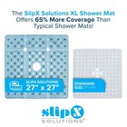 65  More Coverage  Slipx Solutions Dusty Blue Extra Large Shower Mat  27  