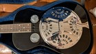 Vintage 1983 Omi Dobro Model 60d Squareneck Resonator Guitar - Black Gloss W    