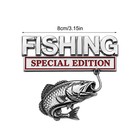 Fishing Special Edition Premium Metal Vehicle Emblem Badge Gift For Anglers