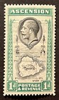 Travelstamps  1934 Ascension Stamps Scott  24 Sg 22 - 1d - Mint  Perf 14   Mogh