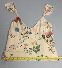 Reformation Womens Floral Viscose Camisole Tank Top Ivory multicolor Size 4