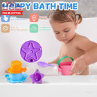 Baby Bath Toys For Kids Ages 1-3 Toddler Bath Toys Mold Free For 2-4 Bathtub San