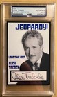 Alex Trebek Signed Cut Custom Photo Display Psa dna Slabbed    Jeopardy 