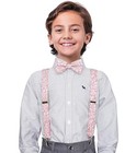 Belluno Boys  Floral Cotton Bow M  6-12 Years  Height 5 Feet  Pink Daisy