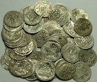 Lot 4 Rare Genuine Islamic Silver Para Coins  mahmud abdul Hamid mustafa  Selim