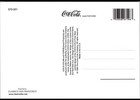 Vtg Postcard Coca-cola Coke Promotional Polar Bear Motorcycle Hog Uncirculated