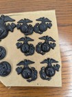 Vintage Usmc Collar Insignia Lot Ega Eagle Globe Anchor Vietnam Era Buttons 60s