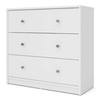 White 3 Drawer Dresser Bedroom Furniture Closet Organizer Cabinet Storage Tower