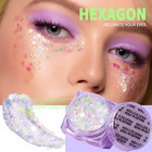 Face Glitter Body Glitter  Clear White Body Glitter Gel  Hair Glitter Gel  6 Sha