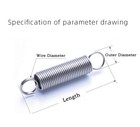 A2 Stainless Steel Expansion Spring 0 5mm Wire Dia Tension Extension Springs