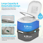 6 34 Gallon Portable Toilet Camping Porta Potty W paper   Detergent Collection