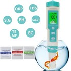 7 In 1 Digital Water Quality Meter Tester Tool Ph tds ec orp temp sg salinity