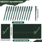 Memoranda Notebook And Pen Set Green Military Memorandum Book 3 3  X 5 5  Mini U