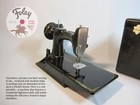 1956 Singer Featherweight 221 Sewing Machine With Carrying Case For Parts Repair