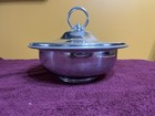 Vintage B w  Buenilum Hammered Aluminum Casserole Dish With Lid Serving Bowl Usa
