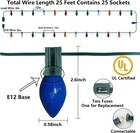 C7 Christmas Lights Outdoor 25ft Vintage Christmas Lights 25 Ceramic Multicolor
