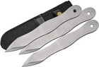 Durable 10-inch Stainless Steel Throwing Knives With Lightweight Sheath Included