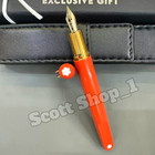 Montblanc M Series Orange Gold Magnetic Cap Fountain Pen Luxury Rare
