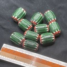 Lot Of 10 Pieces Antique Venetain African Trade Chevron Glass Unique Beads  a89