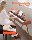 Vevor Weighted Digital Piano 88 Keys Keyboard 280 Tones With Sheet Music Stand