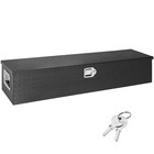 Heavy Duty Aluminum Truck Bed Tool Box 48 x15 x15  Black Diamond Plate