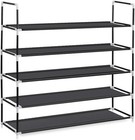 5 Tier Shoe Tower Rack Storage Organizer Cabinet Closet Shelf Space Saving