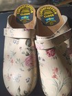 Vintage Torpatoffeln Swedish Orthopedic Floral Wooden Clogs Made In Sweden