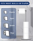 Toilet Paper Holder Stand  Free Standing Toilet Paper Roll Holder With Reserve