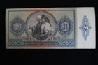 1941 Hungarian Magyar 20 Husz Pengo World Currency Hungary Money Bank Note Vf