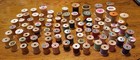 Vintage Thread Mixed Lot With Wooden Spools 85 Spools Wood Crafts Sewing