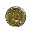 Westward Ho Motel Grand Forks  Nd Good Luck Podner Lucky Horseshoe Token Coin
