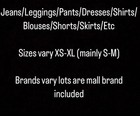 Lot Of 120 Womens Clothing    Shirt dresses jeans Etc   Wholesale   Reseller Lot