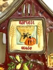 Harvest Candle House Ceramic Blue Sky 8    T Sunflowers Halloween Heather Goldminc