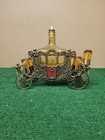 Vtg Musical Carriage Liquor Decanter 6 Shot Glasses - Music Works bfeb-06-024 