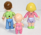 Vintage Posable Dollhouse Family Figures