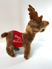 Vintage 1986 Dakin Reindeer Merry Christmas Deer Plush Stuffed Animal Plush 10 