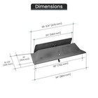Vestal 34  Fireplace Damper In Throat Cast Iron 10  Depth