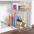 Ocg Under Sink Cabinet Organizer 2-tier Pull Out Shelf 11 75x17 Chrome Storage