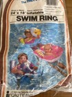 Nos Lot 2 Vintage 1988 Intex Wet Set Swim Rings Elephant Stork New Sealed